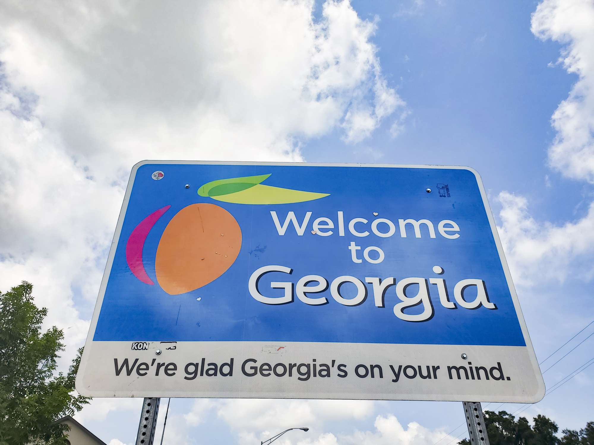Welcome to Georgia road sign picture