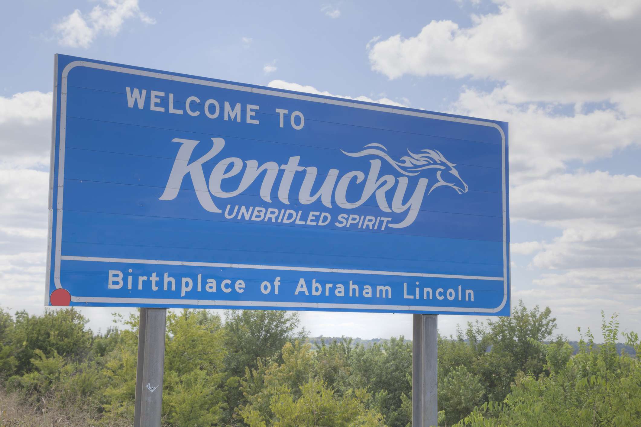 Welcome to Kentucky road sign image
