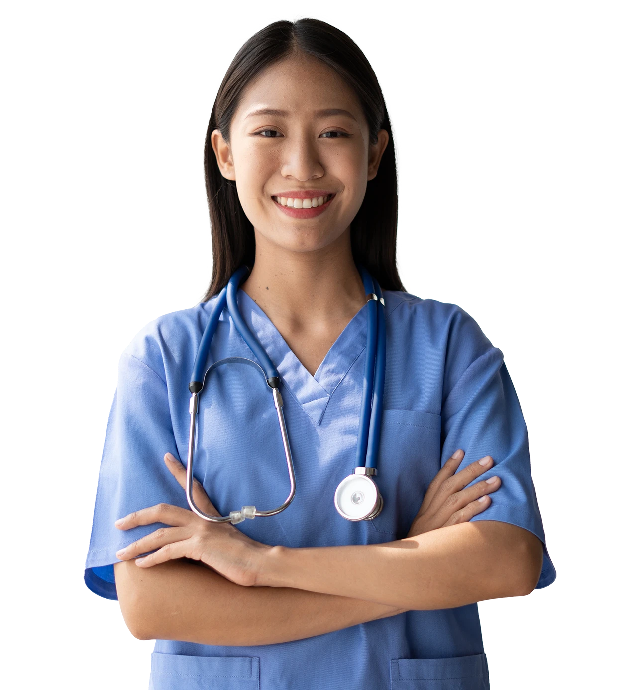 Traveling nurse smiling image