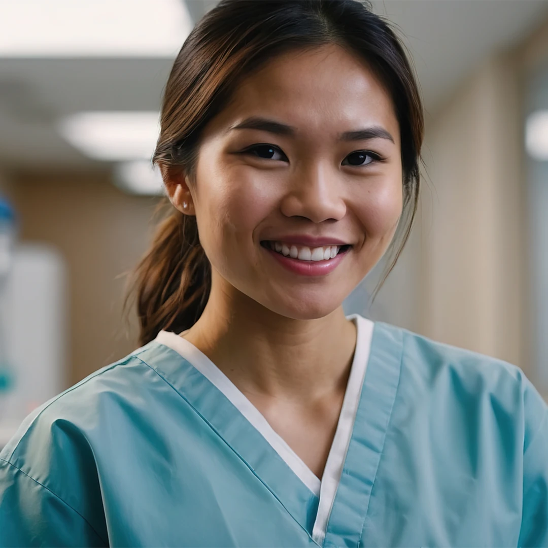 Nurse smiling image