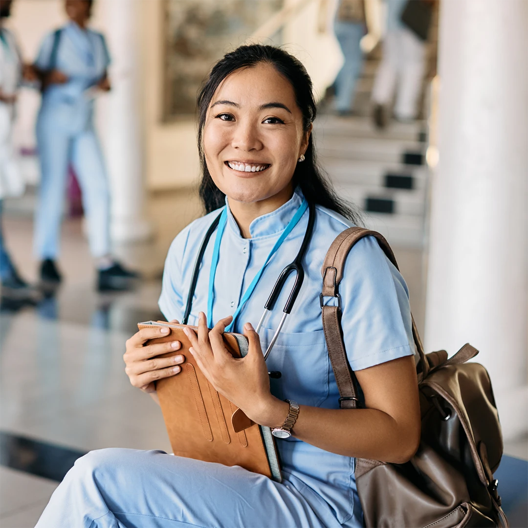 medical professional smiling image