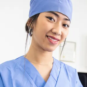 Asian Female Nurse Smiling