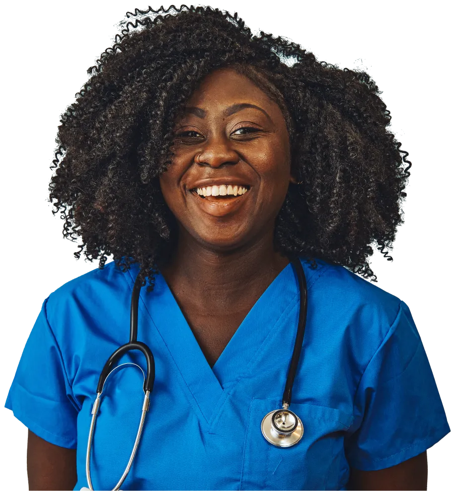 African American Nurse Smiling