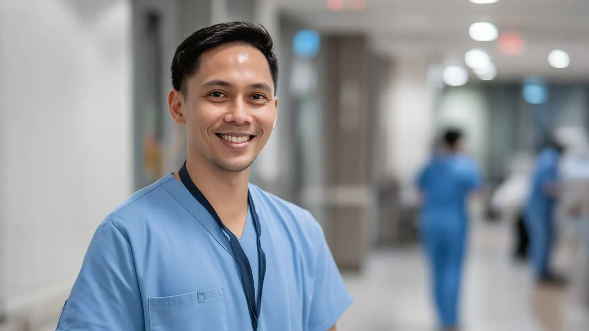 picture of medical professional in hallway